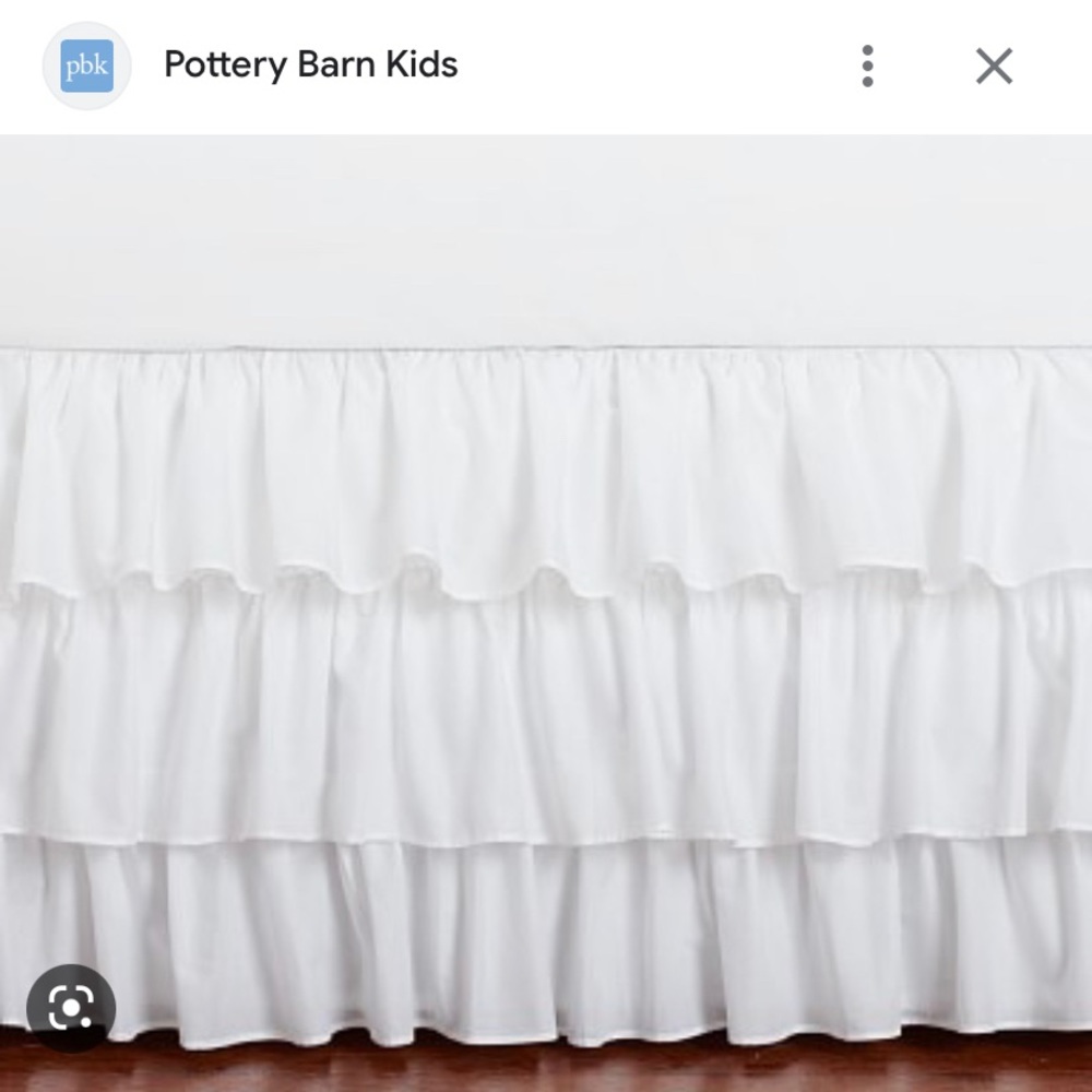 Pottery Barn Kids Queen bed skirt